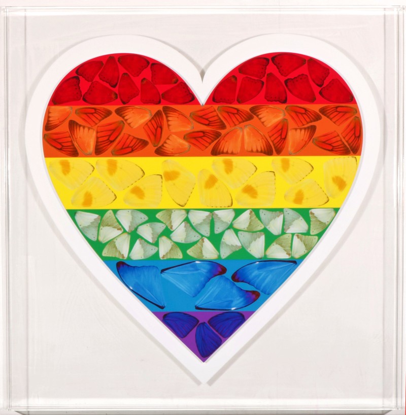 Damien Hirst - Butterfly Heart  (Limited edition, H7-3, 632/1698)