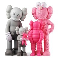 KAWS - Family Figures - Pink Grey