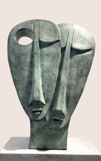 Giuseppe Lamers - Two Faces ( Brons )