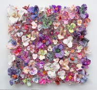 Stefan Gross - Flower Bonanza - Pink on White