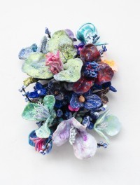 Stefan Gross - Flower Bonanza - Blue, Green on Black