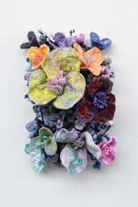 Stefan Gross - Flower Bonanza - Blue on Black