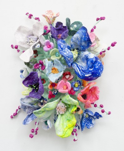 Stefan Gross - Flower Bonanza - Blue, Green, Pink