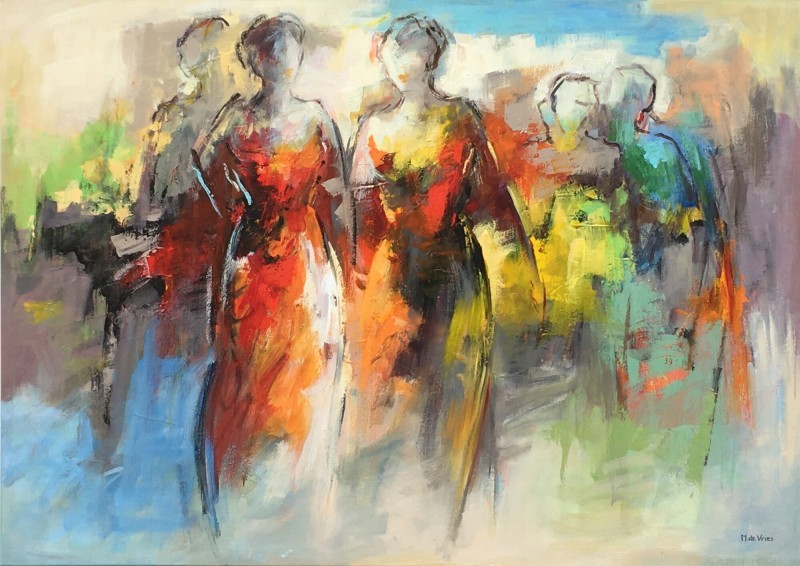 Maria de Vries - Colorful woman