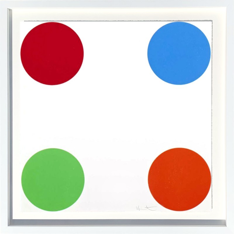 Damien Hirst - Fenbufen 2011 Woodcut spots 42/55