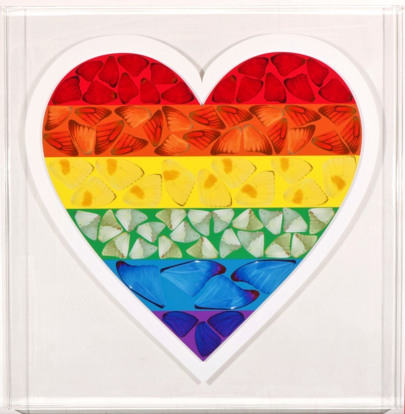 Damien Hirst - Butterfly Heart small  (1138/3510)