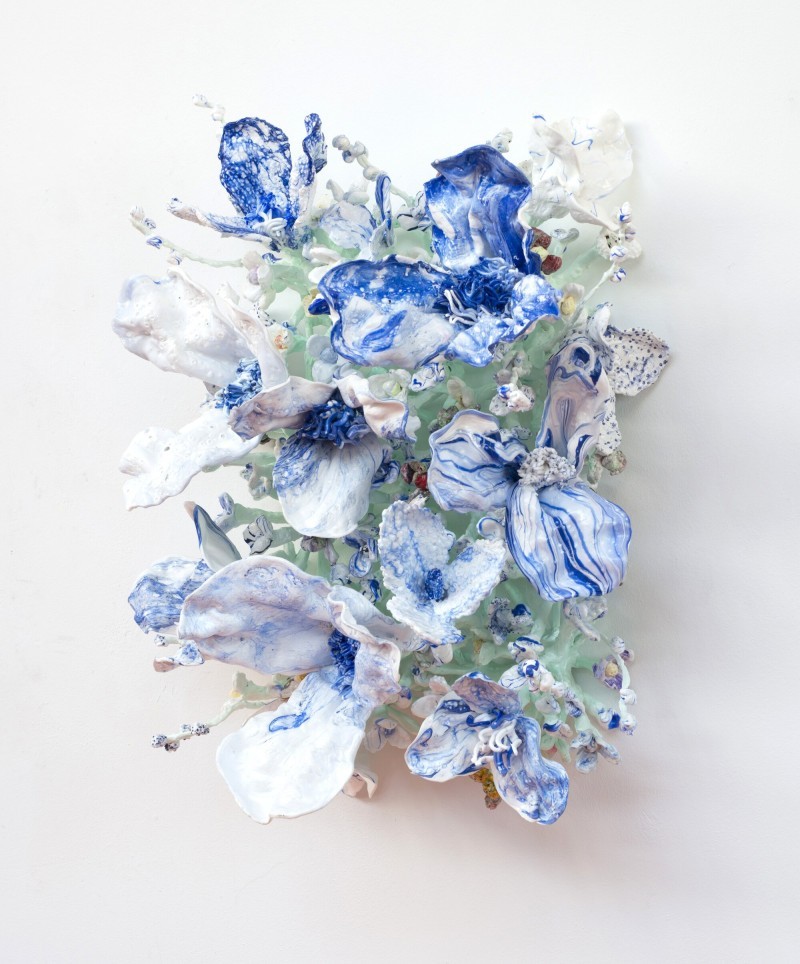 Stefan Gross - Flower Bonanza - Delfts Blauw & Green