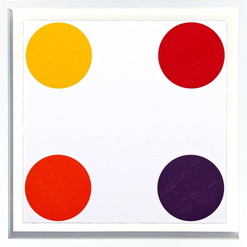 Damien Hirst - Elaidoyl Chloride 2011 Woodcut spots (38/55)