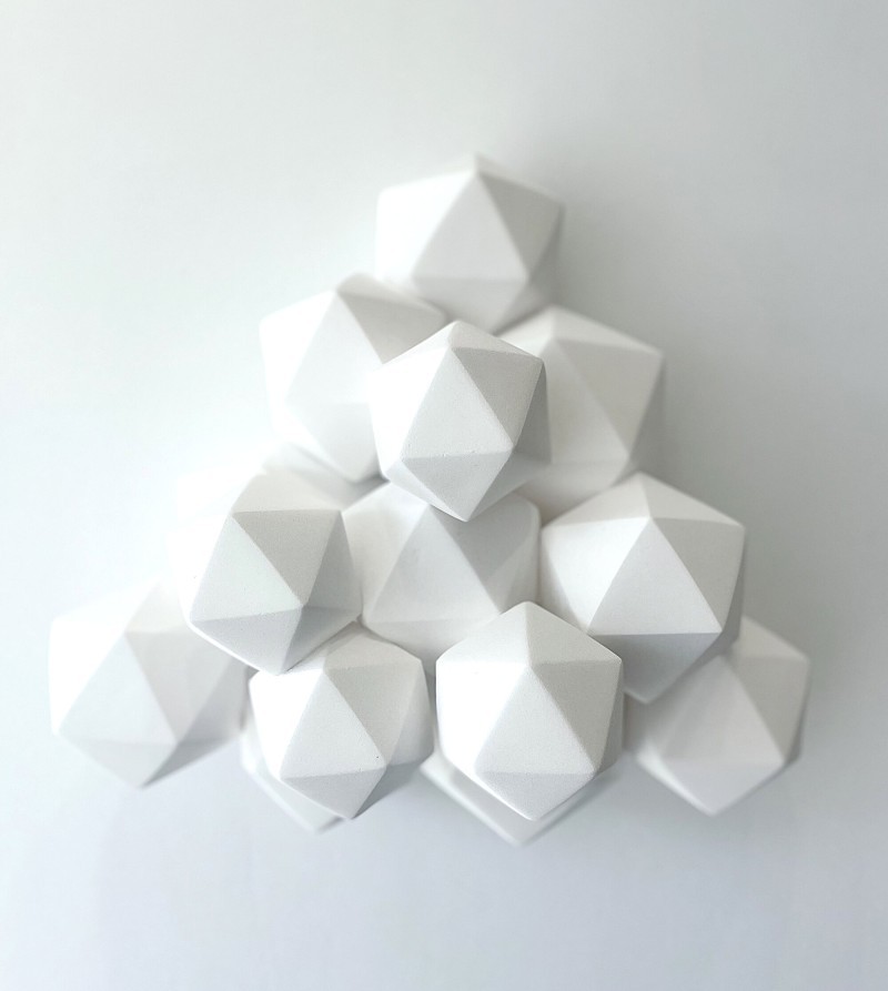 Mo Cornelisse - Kubus objects - Half way ( Wand Object )