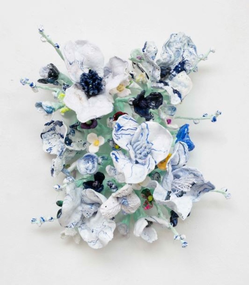 Stefan Gross - Flower Bonanza - Delfts Blauw