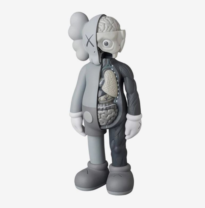 KAWS - Companion Flayed Vinyl Figure - Grey